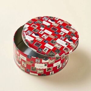 Hearth & Hand Postage-stamp Small Christmas Storage Tin